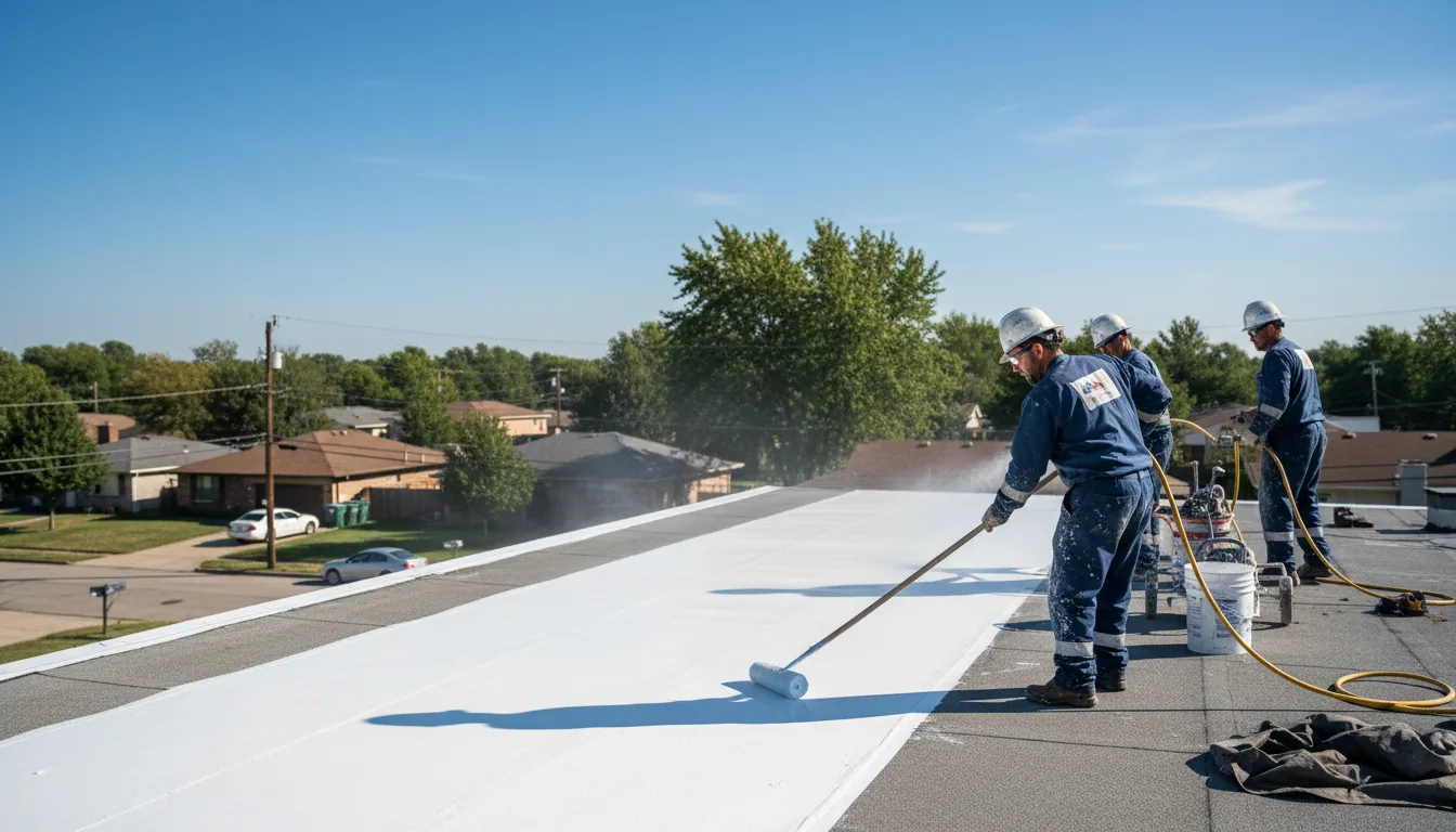 Commercial roof coating in Linden, MI near me